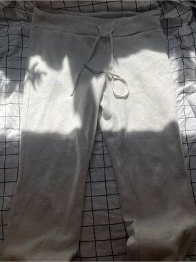 Brandy Melville Light Gray Wide Leg Flare Sweatpants